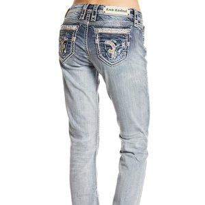 ROCK REVIVAL Nancy Embellished Easy Straight 33x32